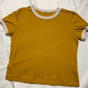 Mustard yellow crop top